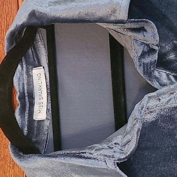 Women's XL Velvet Blue Shirt - Picture 3 of 5